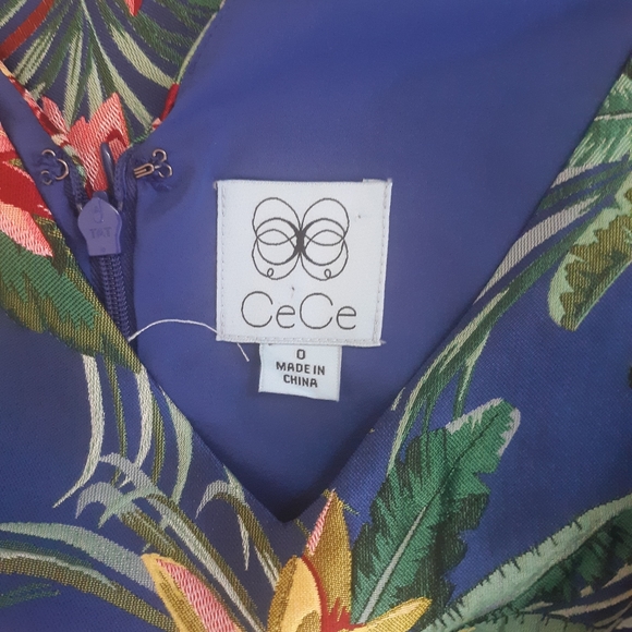 CeCe embroidery fit n flare dress sz 0 *V - Picture 2 of 6